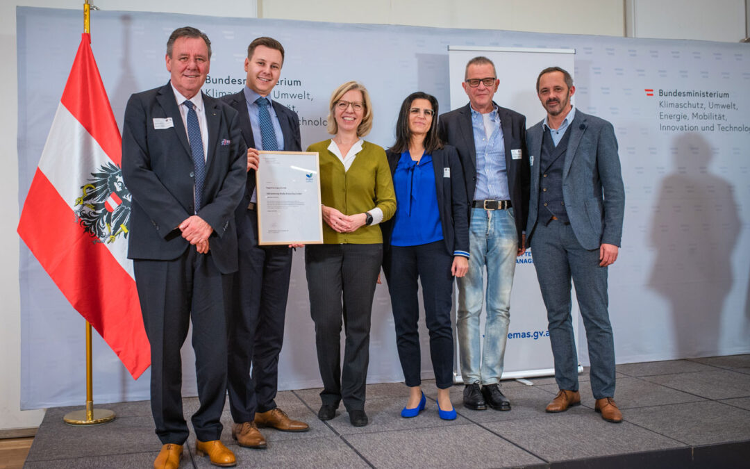 Ehrung für die SSB Bau GmbH durch Bundesministerin Gewessler